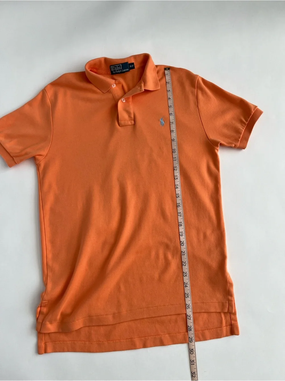 Polo Ralph Lauren Men’s Orange Jersey Polo with Embroidered Pony